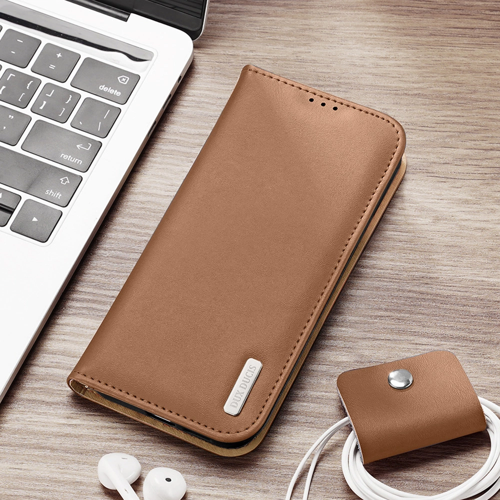 Dux Ducis Hivo case with flap and RFID blocker for Samsung Galaxy S24+ - browneng