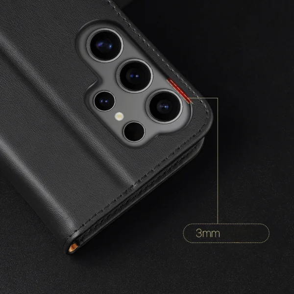 Dux Ducis Hivo case with flap and RFID blocking for Samsung S24 Galaxy Ultra - blackeng