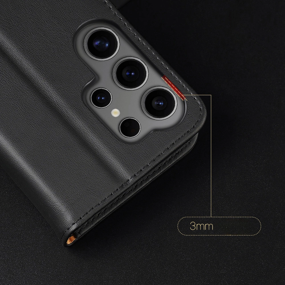 Dux Ducis Hivo case with flap and RFID blocking for Samsung S24 Galaxy Ultra - blackeng