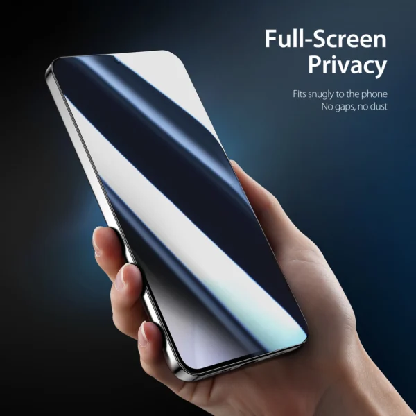 Dux Ducis Glass Privacy for Samsung S24 - with black frameeng