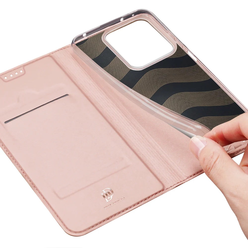 Dux Ducis Skin Pro case with flap and card slot for Xiaomi Redmi Note 13 5G - pinkeng