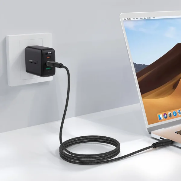 Acefast C8-03 USB-C / USB-C 60W 3A cable - blackeng