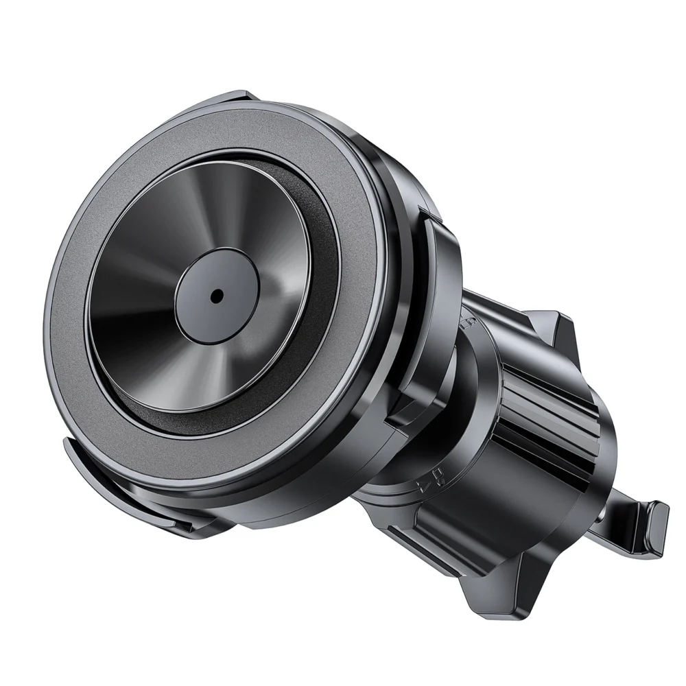 Acefast D22 magnetic car holder with suction cup for phone for air vent - blackeng
