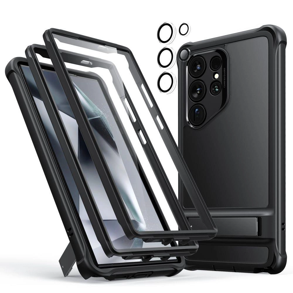 ESR Armor Kickstand Case for Samsung Galaxy S24 Ultra - Clear Blackeng