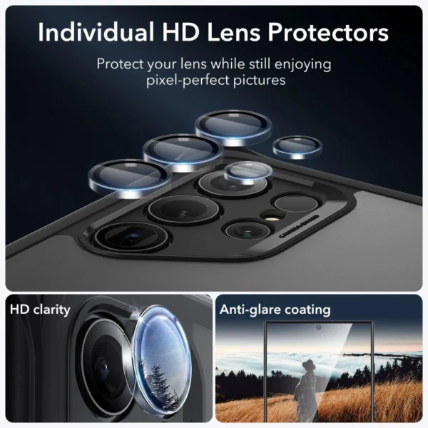 ESR Armor Kickstand Case for Samsung Galaxy S24 Ultra - Clear Blackeng