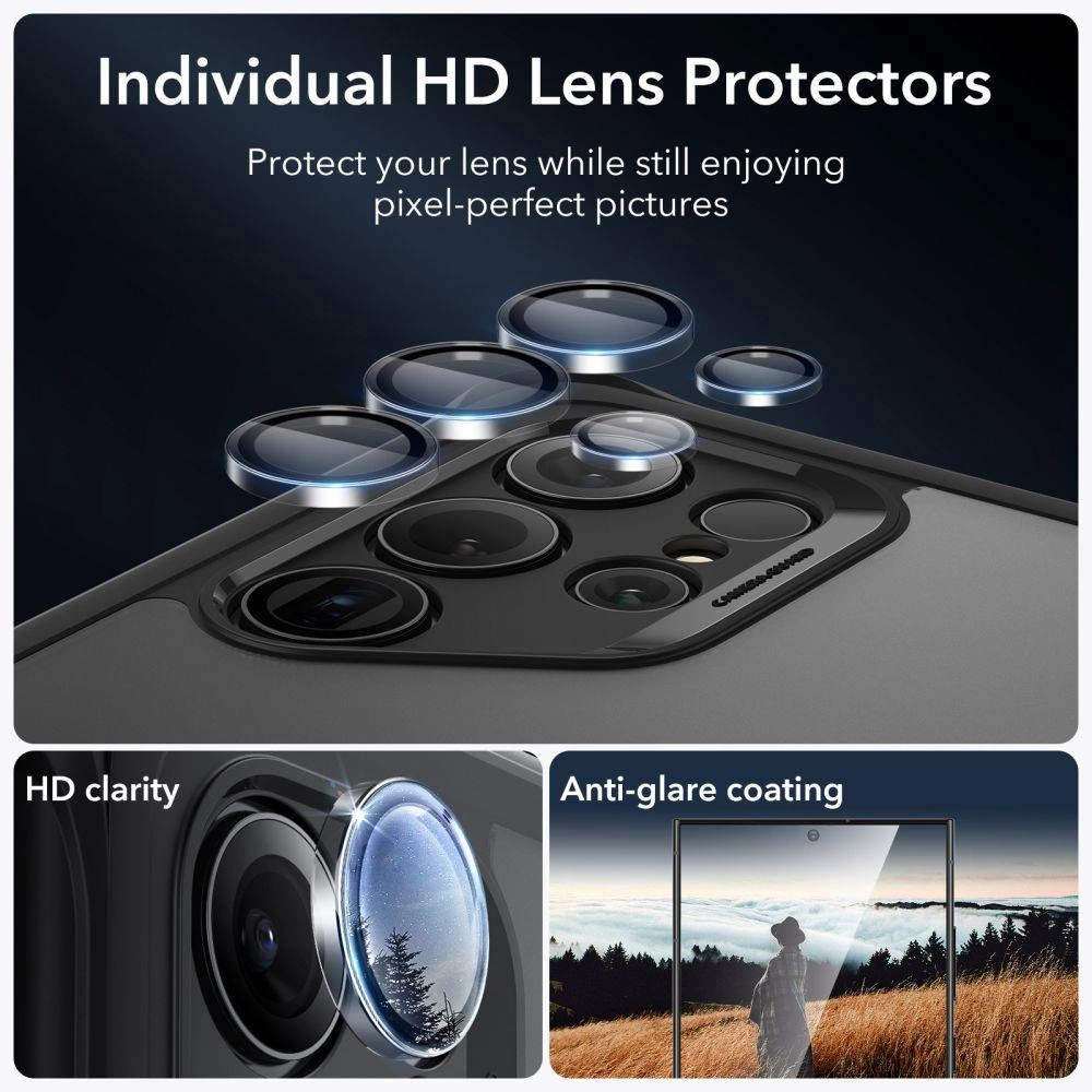 ESR Armor Kickstand Case for Samsung Galaxy S24 Ultra - Clear Blackeng