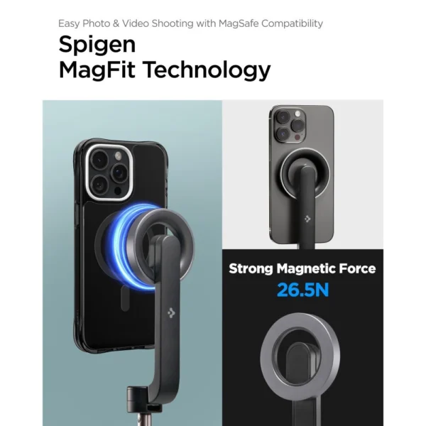 Selfie stick Spigen S570W MagSafe tripod with Bluetooth - blackeng