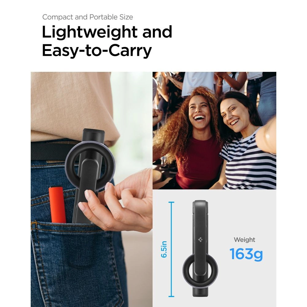 Selfie stick Spigen S570W MagSafe tripod with Bluetooth - blackeng