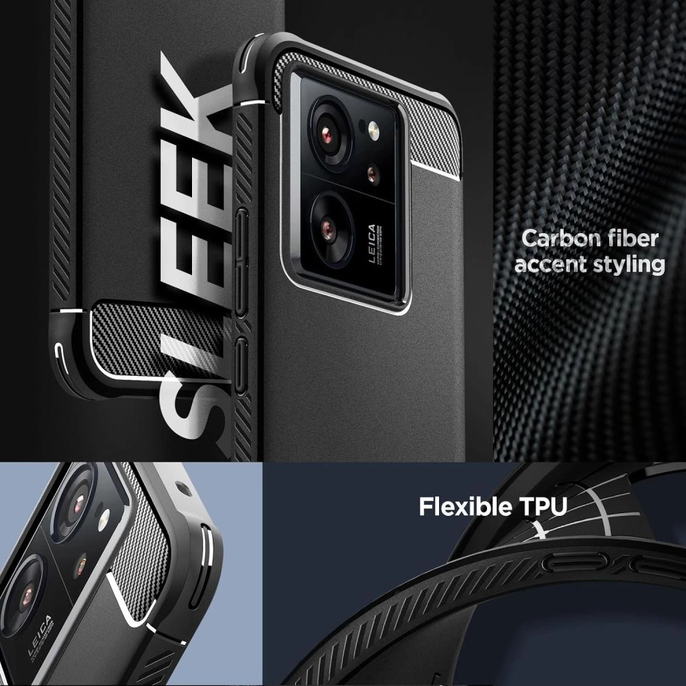 Spigen Rugged Armor case for Xiaomi 13T / 13T Pro - matte blackeng