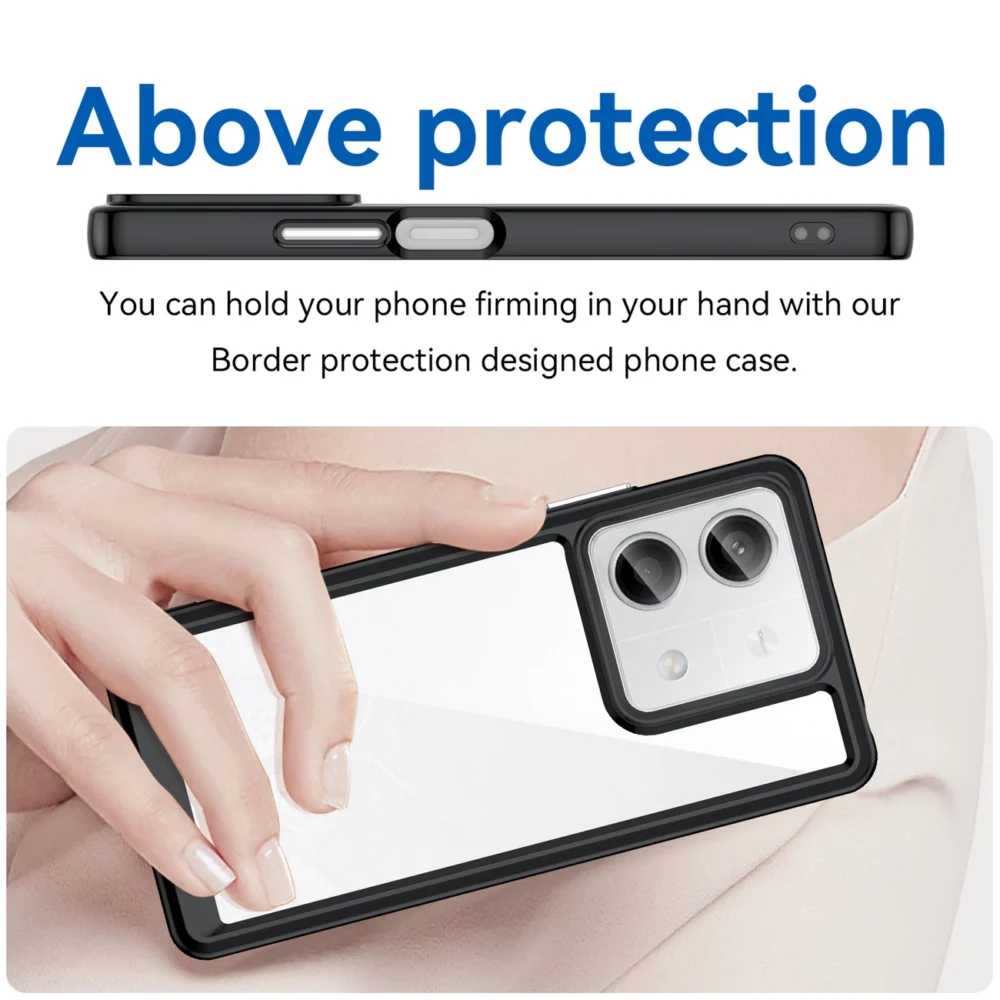 Outer Space Case with gel frame for Xiaomi Redmi Note 13 Pro - blackeng