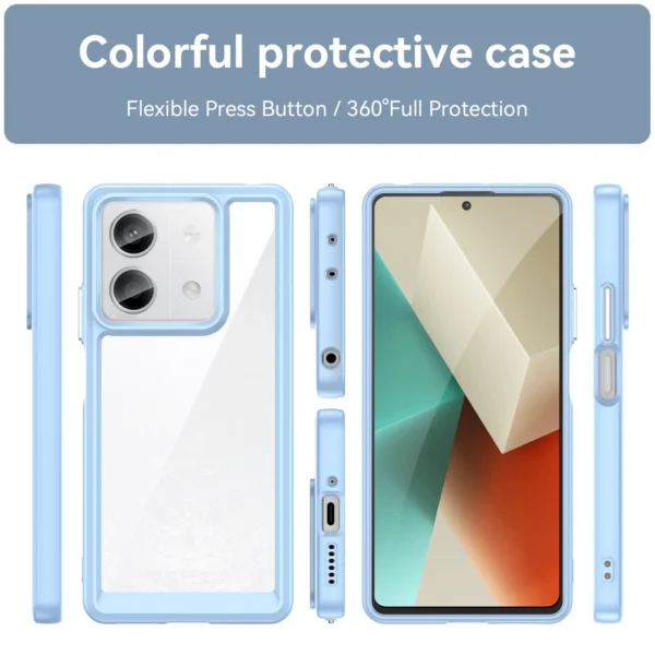 Outer Space Case with gel frame for Xiaomi Redmi Note 13 Pro - blueeng
