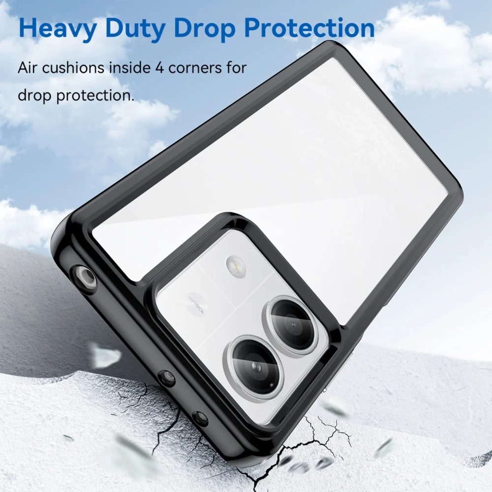 Outer Space Case with gel frame for Xiaomi Redmi Note 13 Pro+ - blackeng