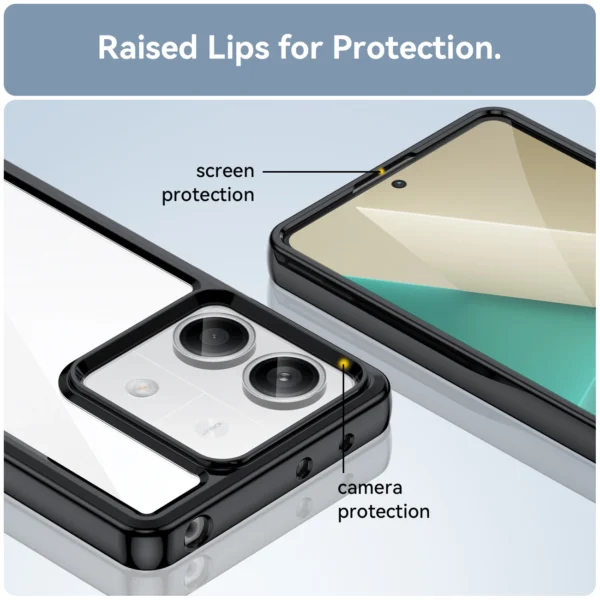 Outer Space Case with gel frame for Xiaomi Redmi Note 13 Pro+ - blackeng