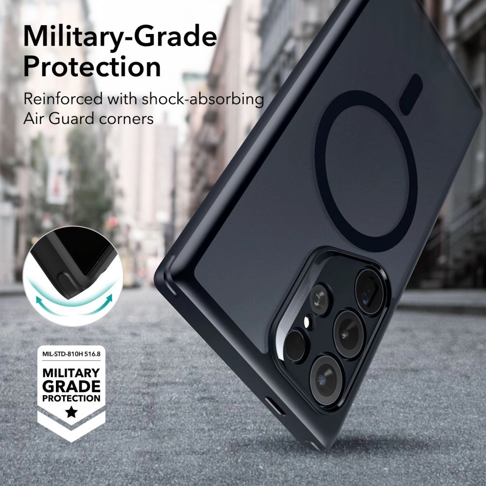 ESR Classic Hybrid Halolock Case for Samsung Galaxy S24 Ultra - Matte Blackeng