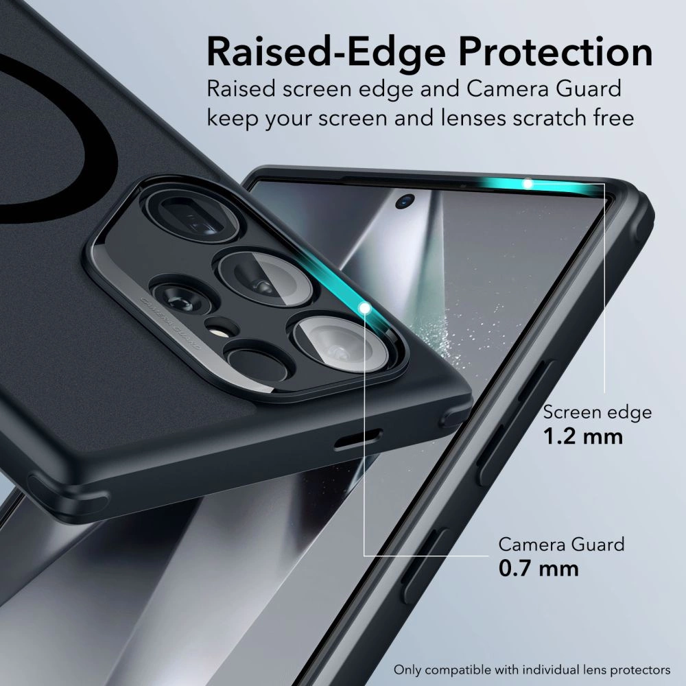 ESR Classic Hybrid Halolock Case for Samsung Galaxy S24 Ultra - Matte Blackeng
