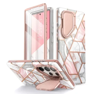Supcase Cosmo Mag Case with MagSafe for Samsung Galaxy S24 Ultra - Pink Marbleeng