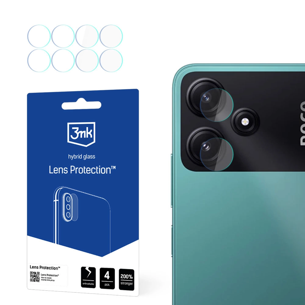 3mk Lens Protection™ hybrid camera glass for Poco M6 Pro 5Geng