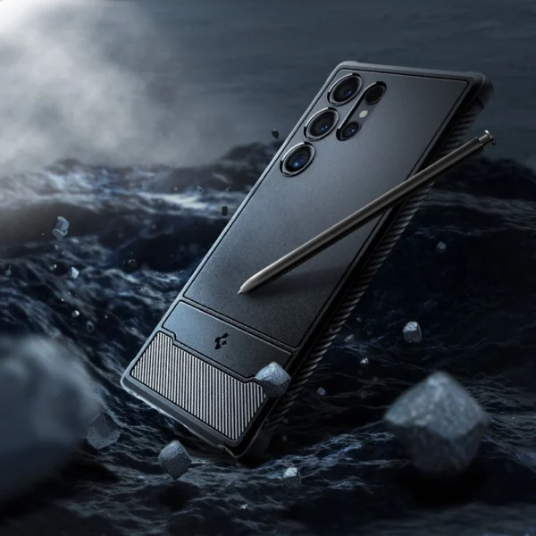 Spigen Rugged Armor Case for Samsung Galaxy S24 Ultra - Matte Blackeng