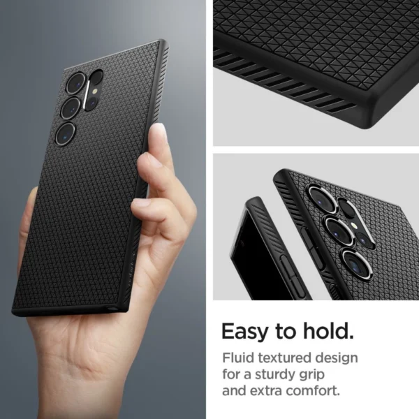 Spigen Liquid Air Case for Samsung Galaxy S24 Ultra - Matte Blackeng