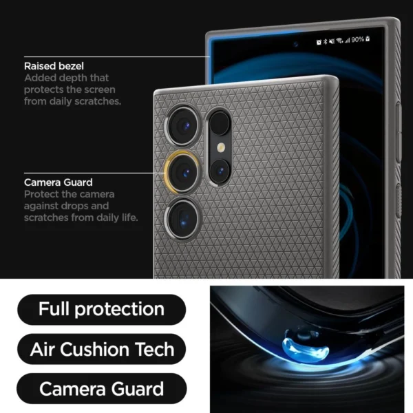Spigen Liquid Air Case for Samsung Galaxy S24 Ultra - Grayeng
