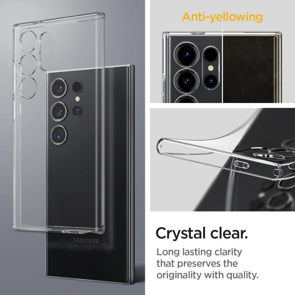 Spigen Liquid Crystal Case for Samsung Galaxy S24 Ultra - Cleareng