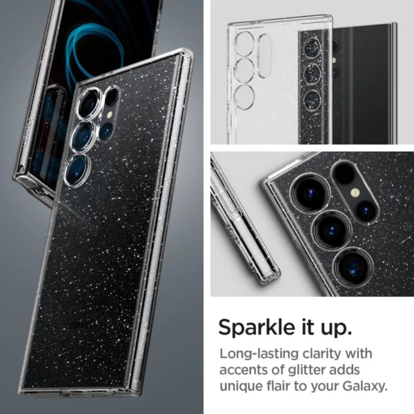 Spigen Liquid Crystal Case for Samsung Galaxy S24 Ultra - Clear Glittereng