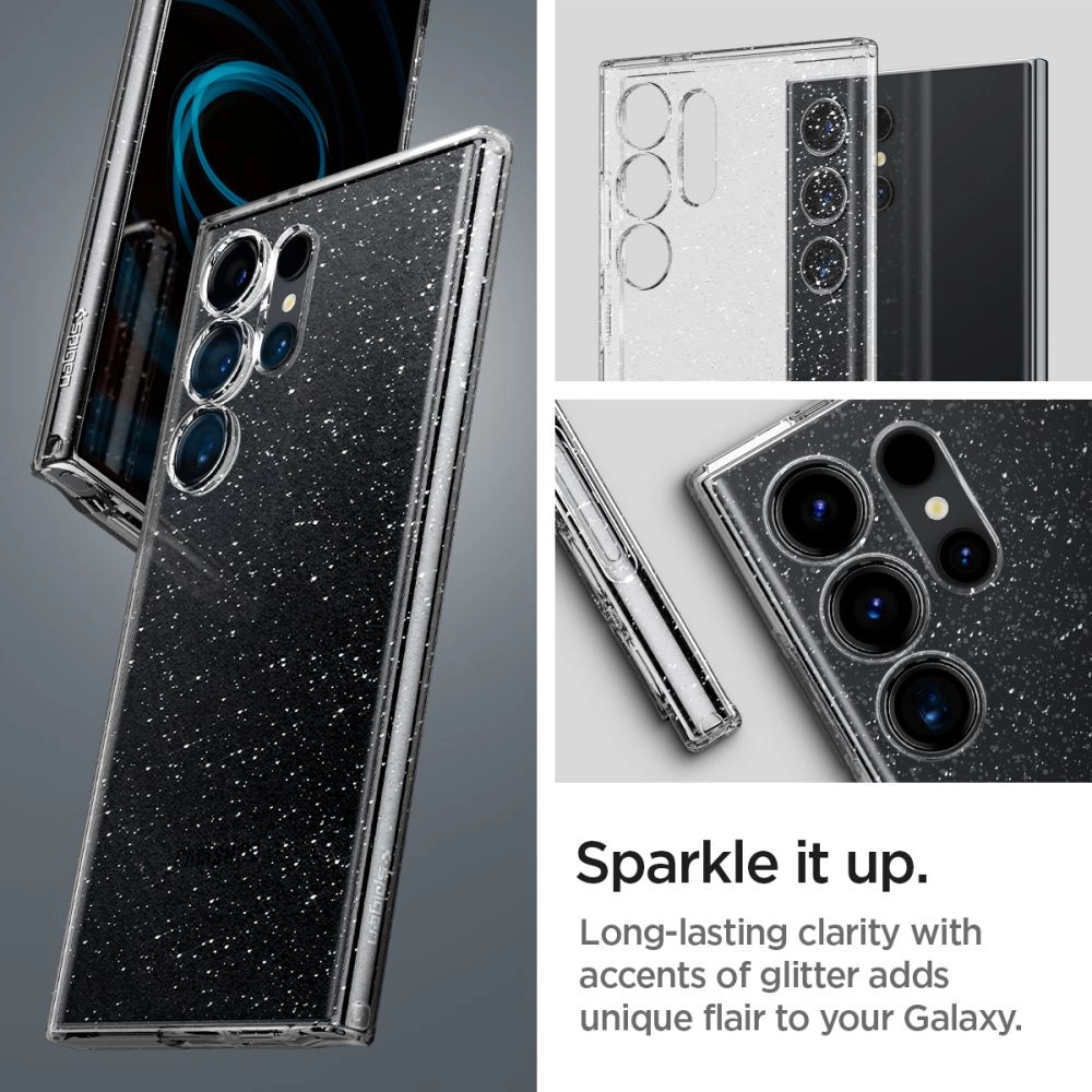 Spigen Liquid Crystal Case for Samsung Galaxy S24 Ultra - Clear Glittereng