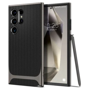 Spigen Neo Hybrid Case for Samsung Galaxy S24 Ultra - Metallic Grayeng