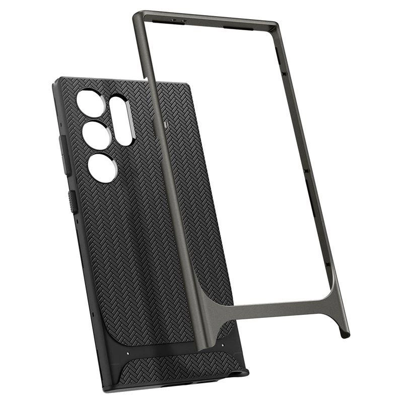 Spigen Neo Hybrid Case for Samsung Galaxy S24 Ultra - Metallic Grayeng