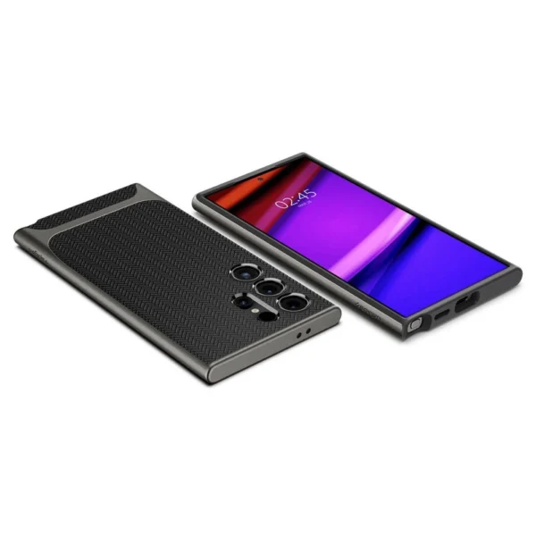 Spigen Neo Hybrid Case for Samsung Galaxy S24 Ultra - Metallic Grayeng