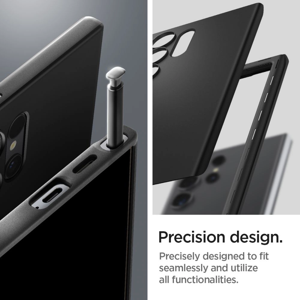 Spigen Thin Fit Case for Samsung Galaxy S24 Ultra - Blackeng