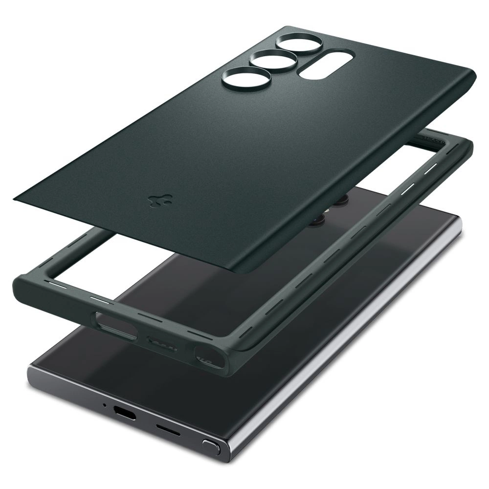 Spigen Thin Fit Case for Samsung Galaxy S24 Ultra - Dark Greeneng