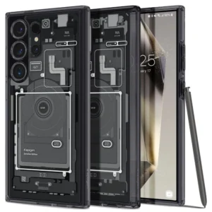 Spigen Ultra Hybrid Case for Samsung Galaxy S24 Ultra - Dark Gray (Zero One Pattern)eng
