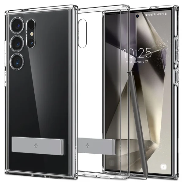 Spigen Ultra Hybrid S Case for Samsung Galaxy S24 Ultra - Transparenteng