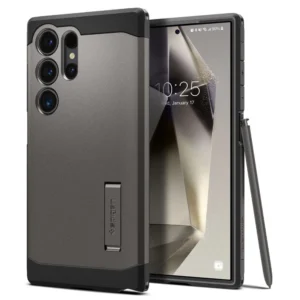 Spigen Tough Armor Case for Samsung Galaxy S24 Ultra - Metallic Grayeng