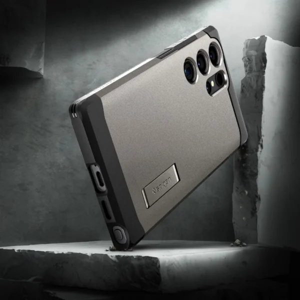 Spigen Tough Armor Case for Samsung Galaxy S24 Ultra - Metallic Grayeng