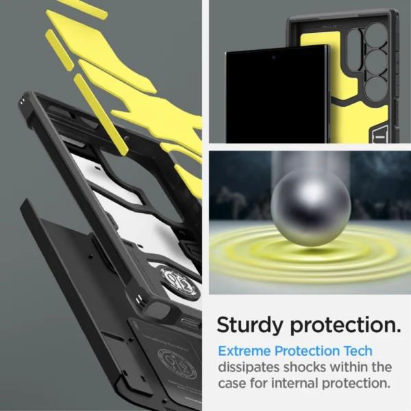 Spigen Tough Armor Case for Samsung Galaxy S24 Ultra - Blackeng