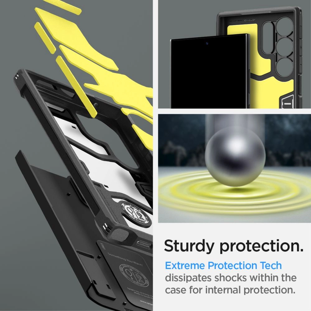 Spigen Tough Armor Case for Samsung Galaxy S24 Ultra - Blackeng