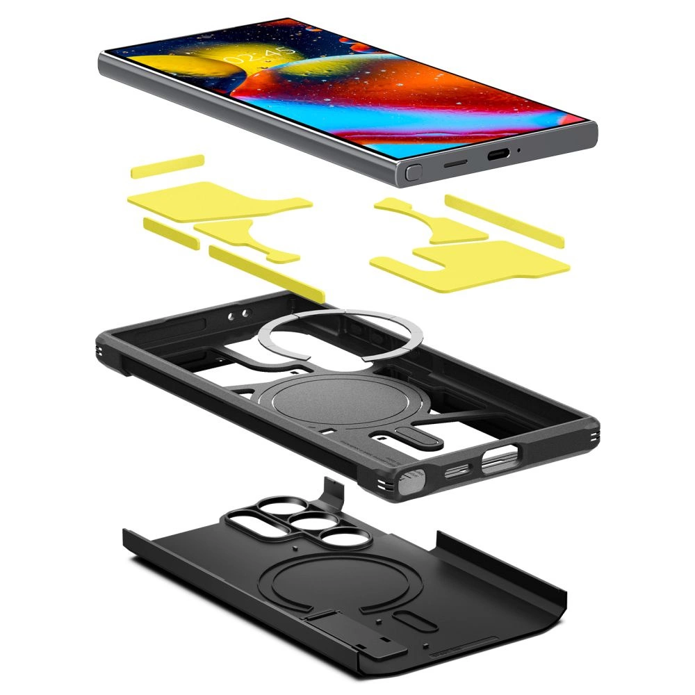 Spigen Tough Armor MagSafe case for Samsung Galaxy S24 Ultra - blackeng