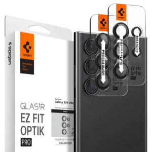 Spigen Optik.tR EZ Fit Camera Protector for Samsung Galaxy S24 Ultra - Black 2 pcs.eng