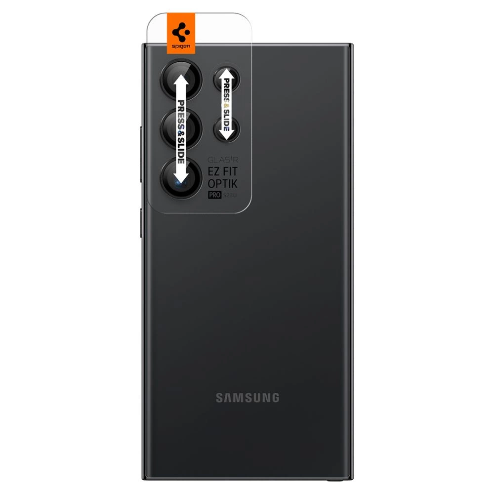 Spigen Optik.tR EZ Fit Camera Protector for Samsung Galaxy S24 Ultra - Black 2 pcs.eng