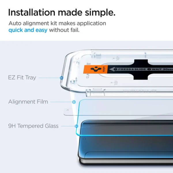 Spigen Glas.tR EZ Fit tempered glass for Samsung Galaxy S24+ - 2 pcs.eng