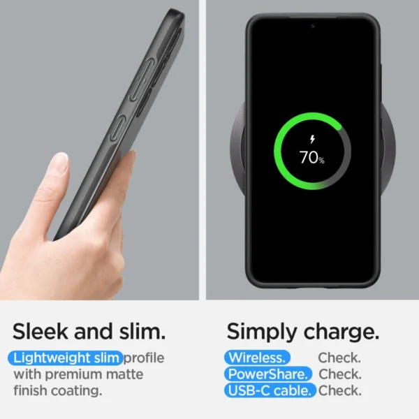 Spigen Thin Fit Case for Samsung Galaxy S24 - Blackeng