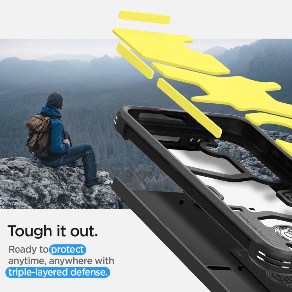 Spigen Tough Armor Case for Samsung Galaxy S24 - Blackeng