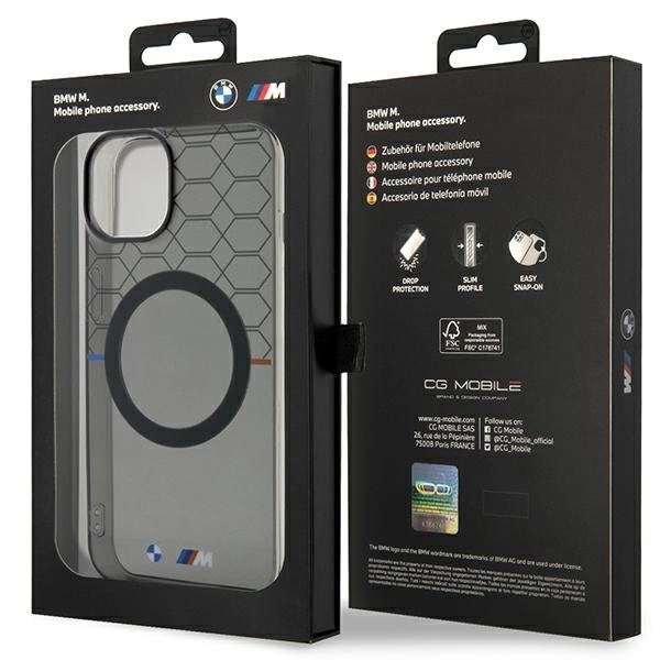 BMW Pattern MagSafe case for iPhone 13 / 14 / 15 - grayeng