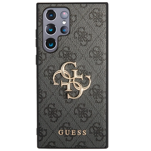 Guess 4G Big Metal Logo Case for Samsung Galaxy S24 Ultra - Blackeng