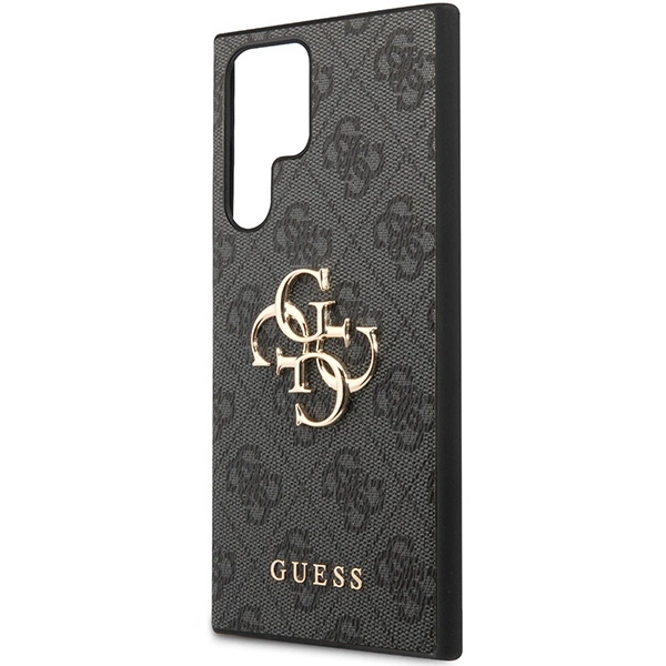 Guess 4G Big Metal Logo Case for Samsung Galaxy S24 Ultra - Blackeng