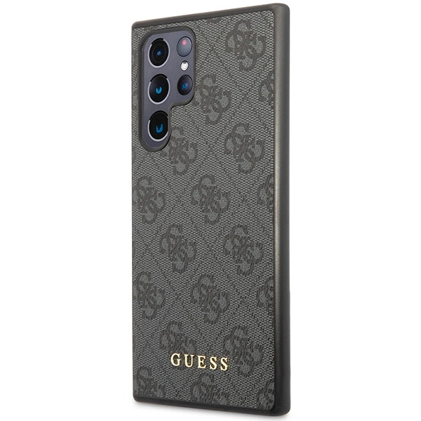 Guess 4G Metal Gold Logo case for Samsung Galaxy S24 Ultra - blackeng