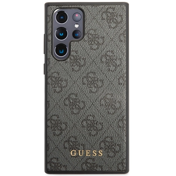 Guess 4G Metal Gold Logo case for Samsung Galaxy S24 Ultra - blackeng