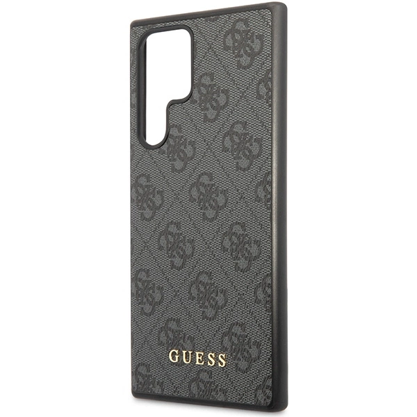 Guess 4G Metal Gold Logo case for Samsung Galaxy S24 Ultra - blackeng